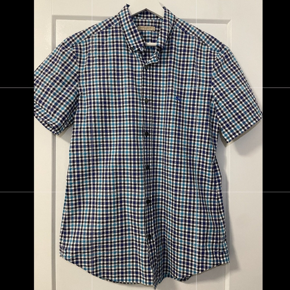 Burberry Short Sleeve Button Down Shirt - Size S